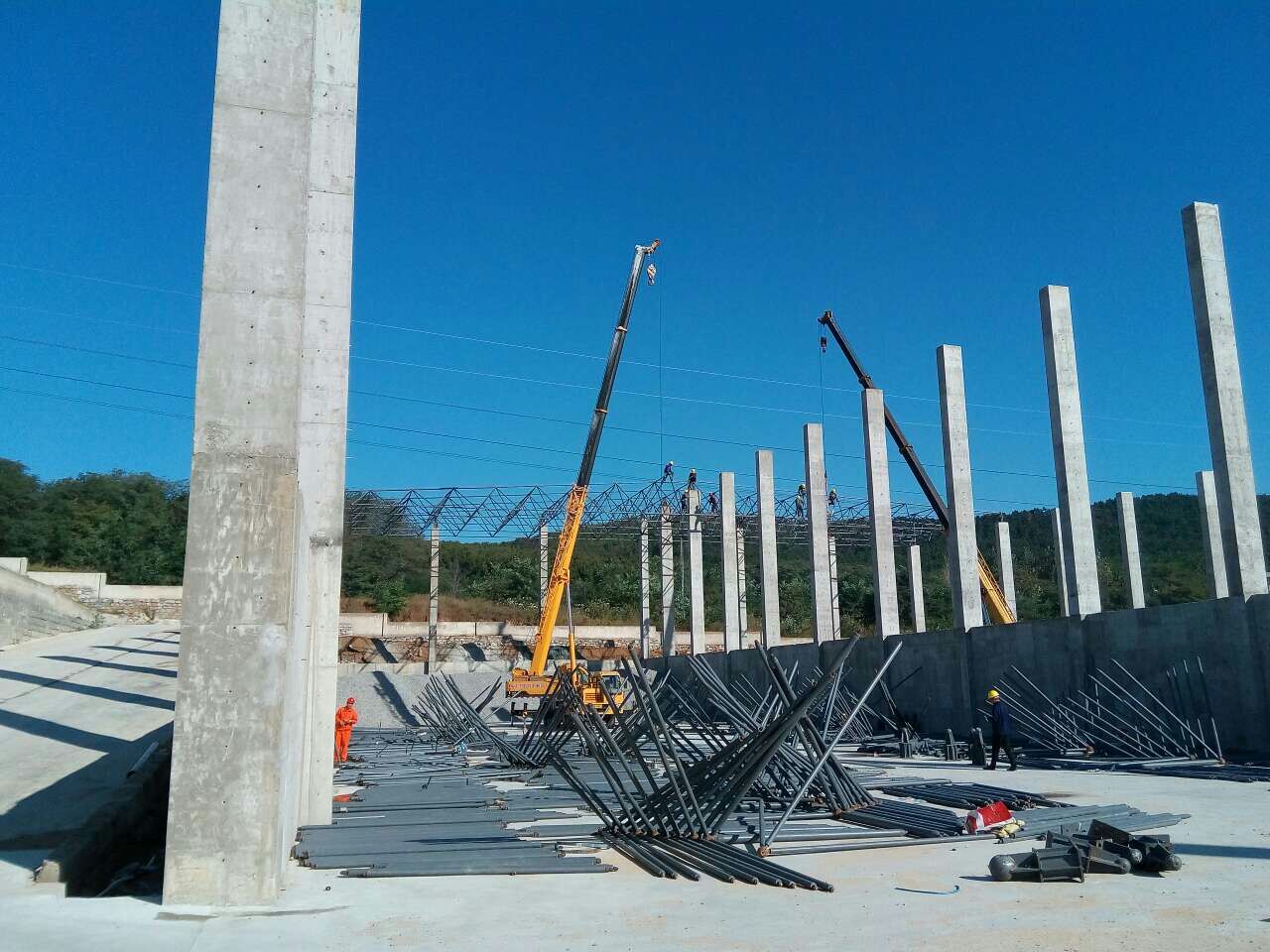 宣城搅拌站网架